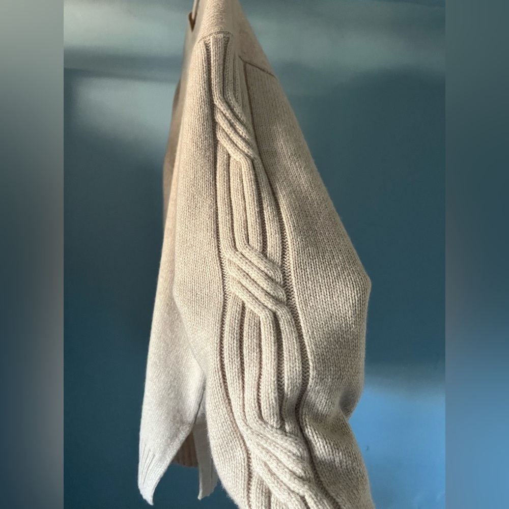 Max Mara 100% cashmere side braided sweater - Picture 4 of 6